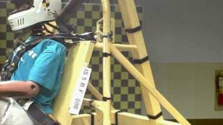 RSI - HANS sled test, SFI protocol, lateral view