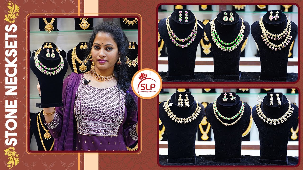 Latest Stone Necksets Collection With Free Shipping | SLP Fashion Jewellery