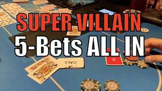 We Have SUPER VILLAIN Completely CRUSHED!!! BIIGGG 5-Bet ALL IN Pot!! Poker Vlog Ep 286