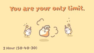 2 HR DEEP WORK SESSION | Pomodoro | Study With Me | Trying new method (50/40/30 Timer)