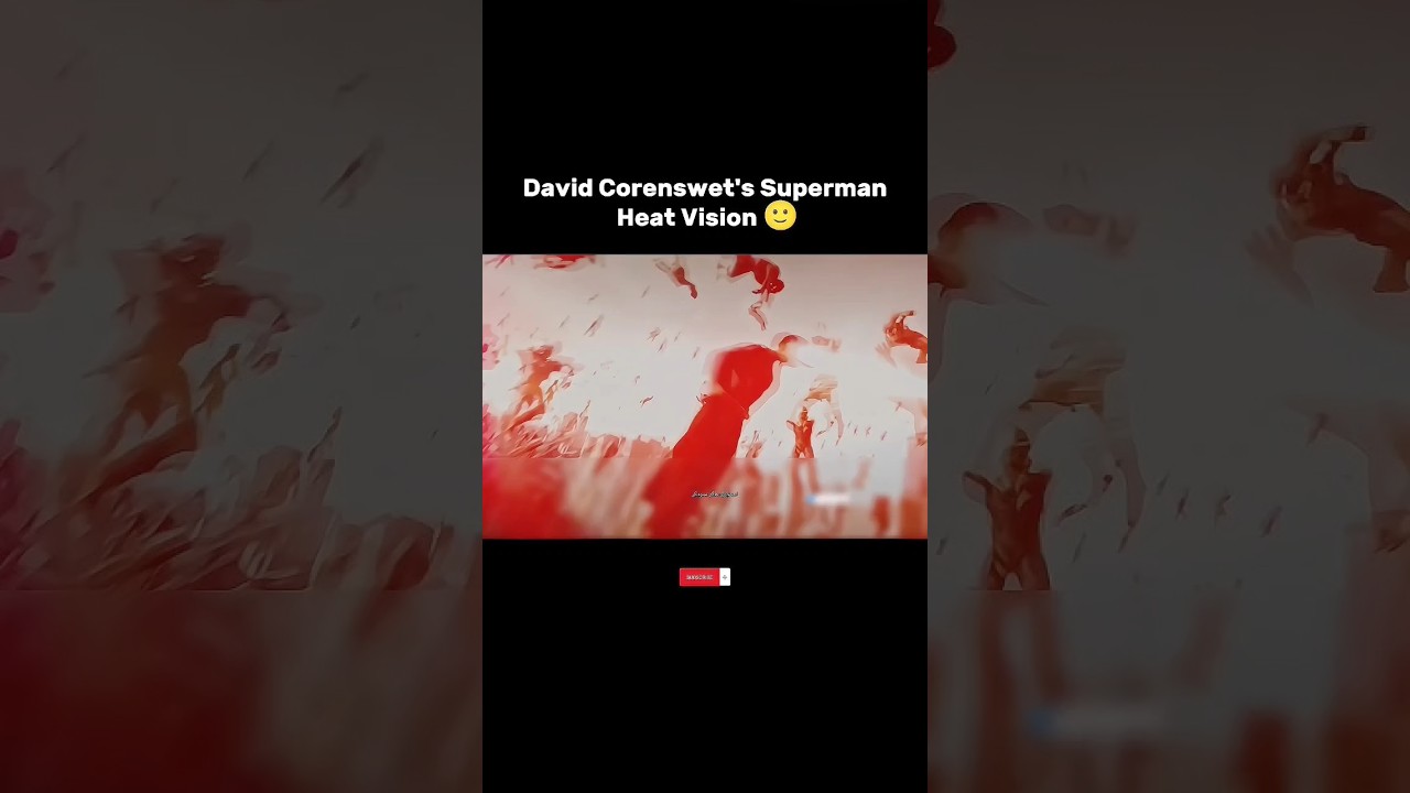 David Corenswet's Superman Heat Vision 🙂 Vs Nicolas Cage's Superman Heat Vision 🥶 