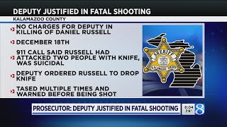 Kalamazoo Co. prosecutor: Deputy justified in December shooting