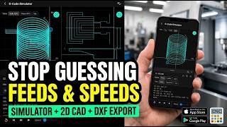 G-Code Simulator + Feeds/Speeds & 2D CAD in One App! screenshot 5