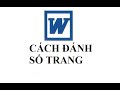 Cách đánh số trang, tạo header và footer trong word