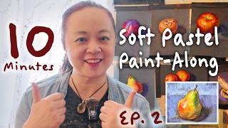 10-Minute Soft Pastel Paint-Along | Ep. 2 – Painting a Pear screenshot 3