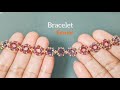 Diy bracelet/ how to make simple bracelet from rondelle and seed beads/ easy bracelet