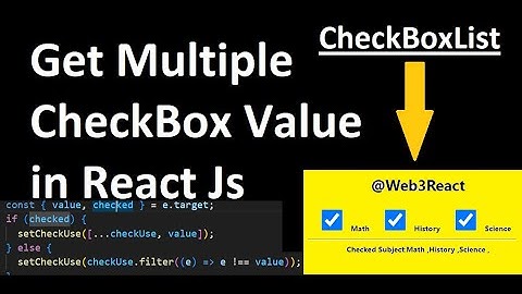 Get  Multiple checkbox Value in useState  | checkboxlist  value Debug and print React js In hindi