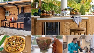 Out door kitchen || ideas for garden kitchen || special chai for @shaguftaejazofficial