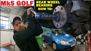 HOW TO: Volkswagen Mk5 Golf Rear Wheel Bearing GUIDE!