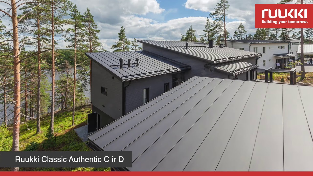 Дом с фальцевой кровлей