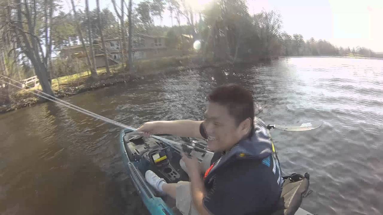 Kayak Fishing on Lake Wausau 2nd time out with the ATAK 140 YouTube