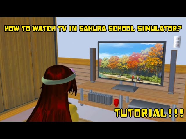 Bagaimana cara menonton TV di Sakura School Simulator? || Tutorial || TONI PELANGI 🌈 class=