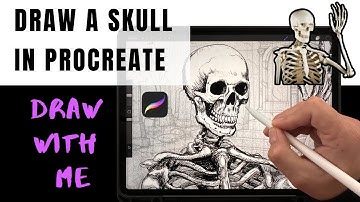 Creating a Halloween Skull Illustration in Procreate
