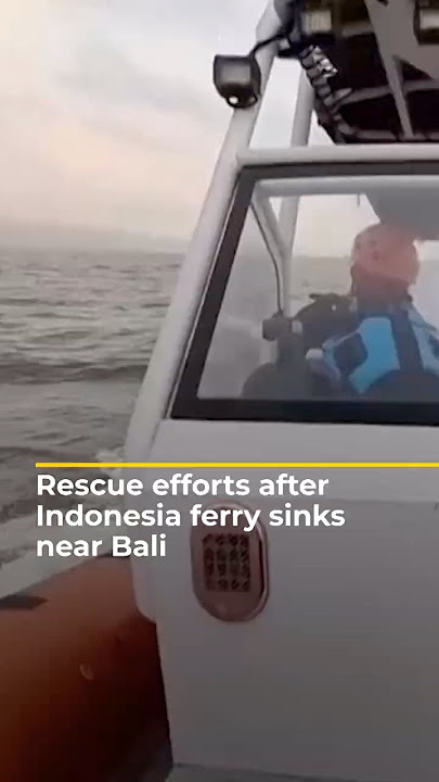 Dozens missing after Indonesia ferry sinks near Bali | AJ #shorts