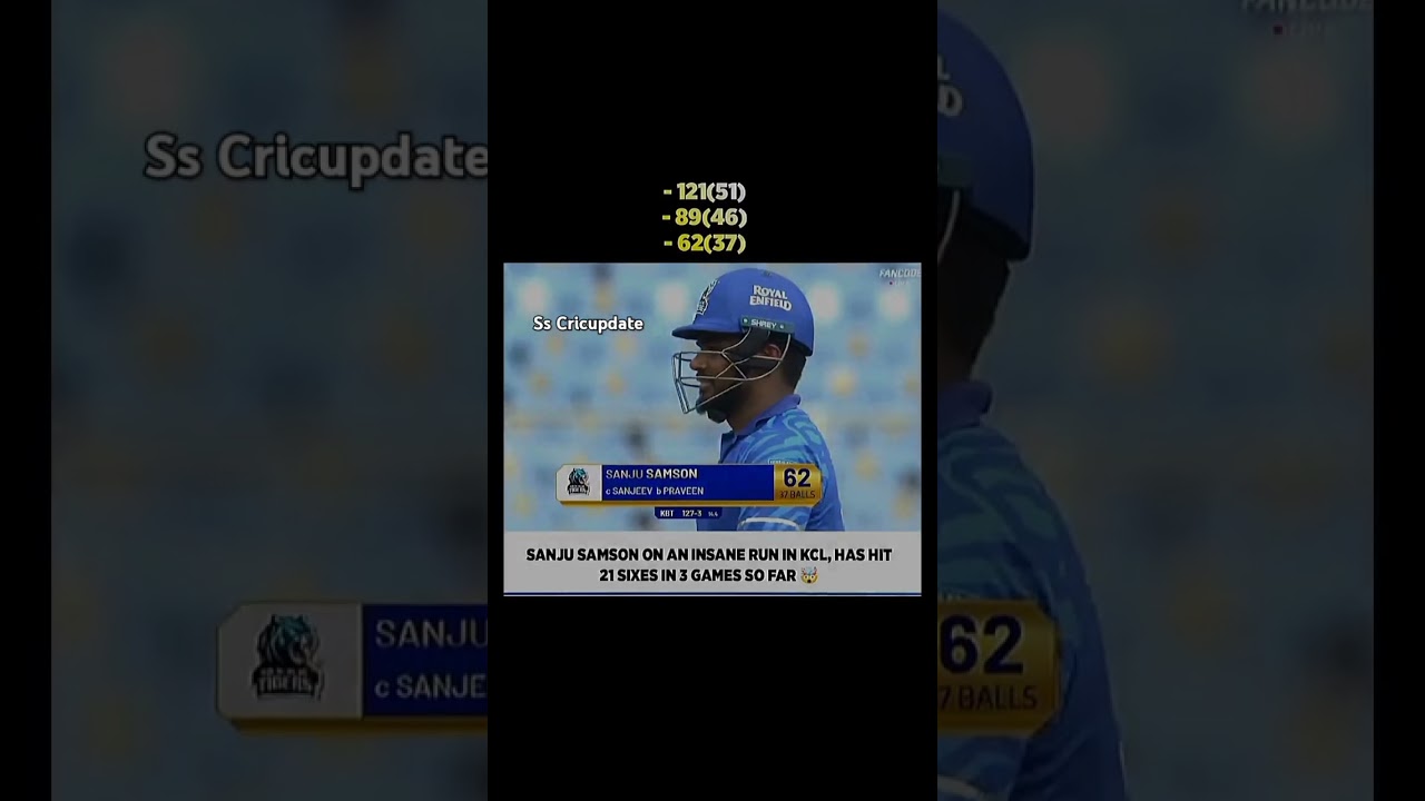 Sanju Samson as an opener in the KCL! ✨