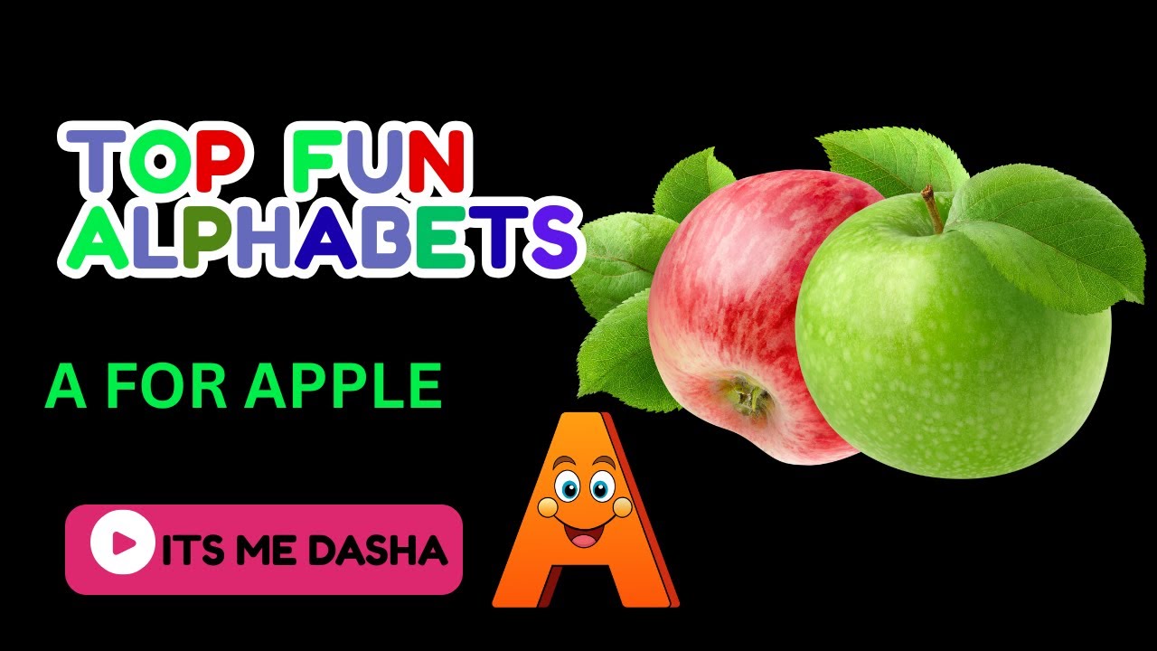 ABC song for kids /A is for Apple🍎/Fun Alphabet Song With Bright Animation for kids