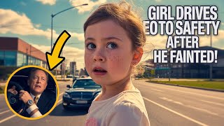 Heartwarming Moment: Little Girl Drives Millionaire CEO to Safety After He Fainted in His Car!
