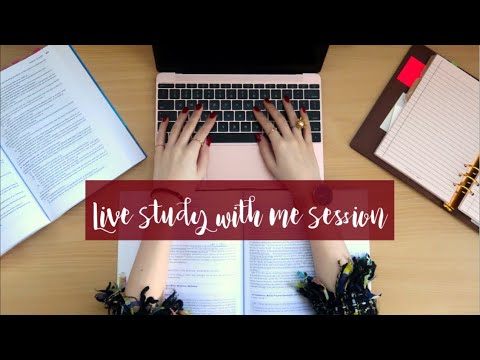 LIVE STUDY WITH ME | 3 HOURS | NO MUSIC