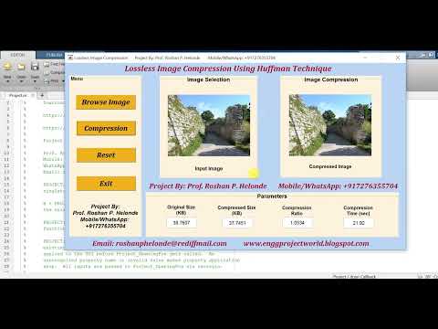 Huffman Image Compression Using Huffman Technique | With Source Code | Image Compression Matlab Code