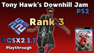 Playthrough - Tony Hawk's Downhill Jam (PS2) PTBR | Rank 3 [Ammon]
