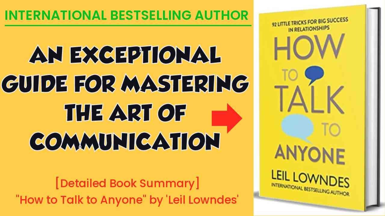Book: 'How to Talk to Anyone' by Leil Lowndes | Unlocking Social