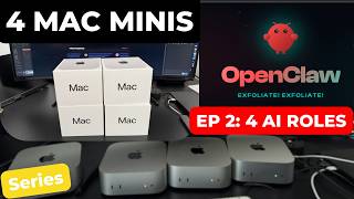 I Turned 4 Mac Minis Into Specialized AI Agents (OpenClaw Episode 2)