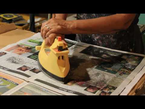 Batik Artwork, Wax Removal