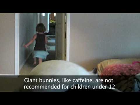 Giant Bunny Scares 3 Year Old