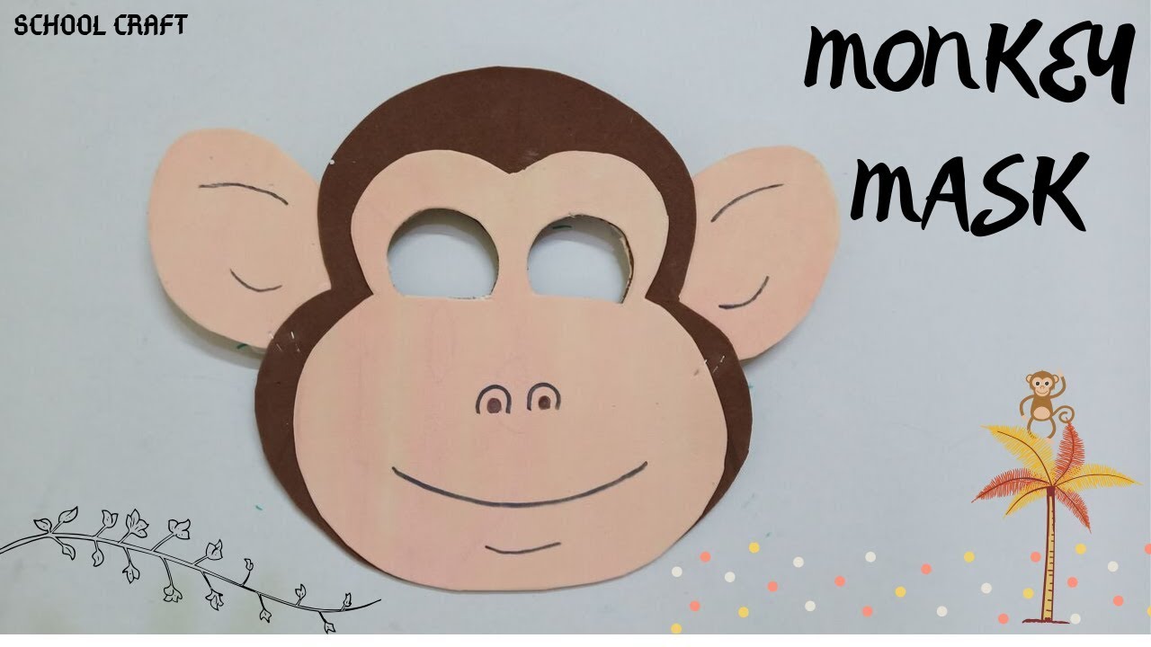 Monkey mask |Monkey mask making | - YouTube