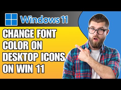 How to Change Font Color on Desktop Icons in Windows 10/11 (2025)