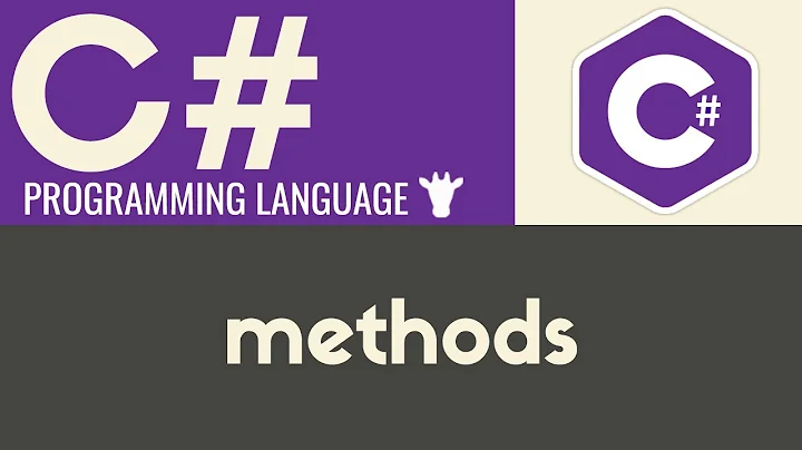 Methods | C# | Tutorial 12