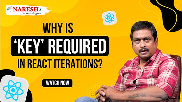 Why is ‘key’ Required in React Iterations? | ReactJS Interview FAQ Explained | Naresh IT
