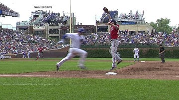 WSH@CHC: Safe call at first overturned in 6th inning