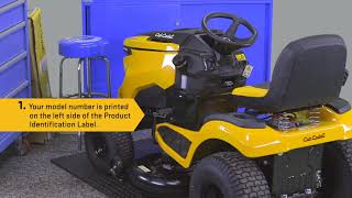 How To Find The Model Number on a Cub Cadet Riding Mower