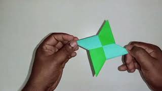 How To Make a Paper Ninja Star | OrigamI - Paper Ninja Star