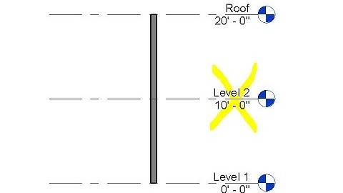 Level datum invisible in section view in revit