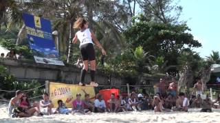 Giovanna Petrucci X Yuri Wickins - Semi-final 2 - Amador - Niterói Open de Slackline 2012