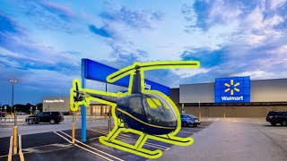 Flying a helicopter to the store!!