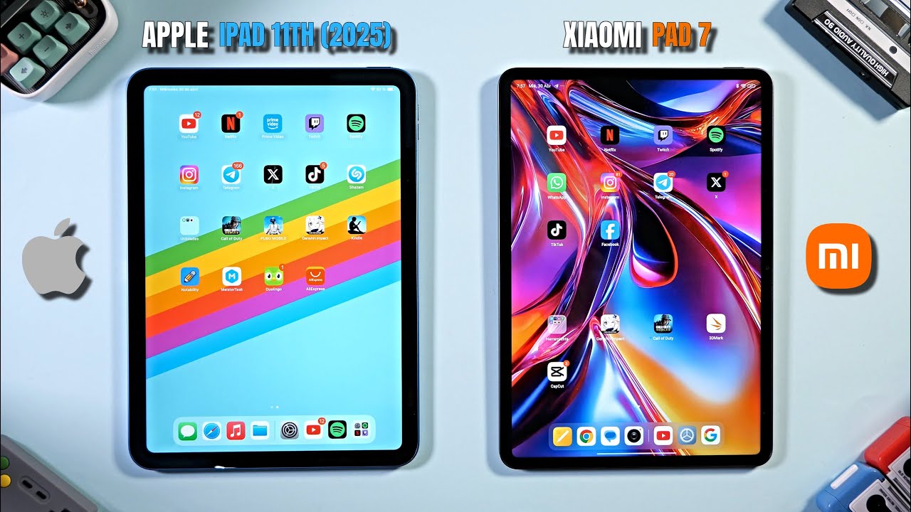 Apple iPad 11Th (2025) vs Xiaomi PAD 7 📱 ¿Cuál es el mejor TABLET barato? | Comparativa