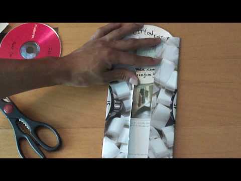 Como fazer um fora CD luva de papel