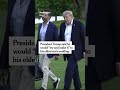 Trump Says He Will ‘Try and Make It’ to His Son’s Wedding