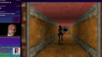 (first time) Tomb Rider on Rendition Verite v2200 (Speedy3D API) different graphics