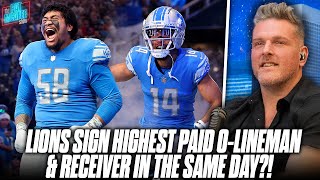 Lions Extend Penei Sewell 4 Years, $112 Million Hours After Signing AmonRa St Brown?! | Pat McAfee