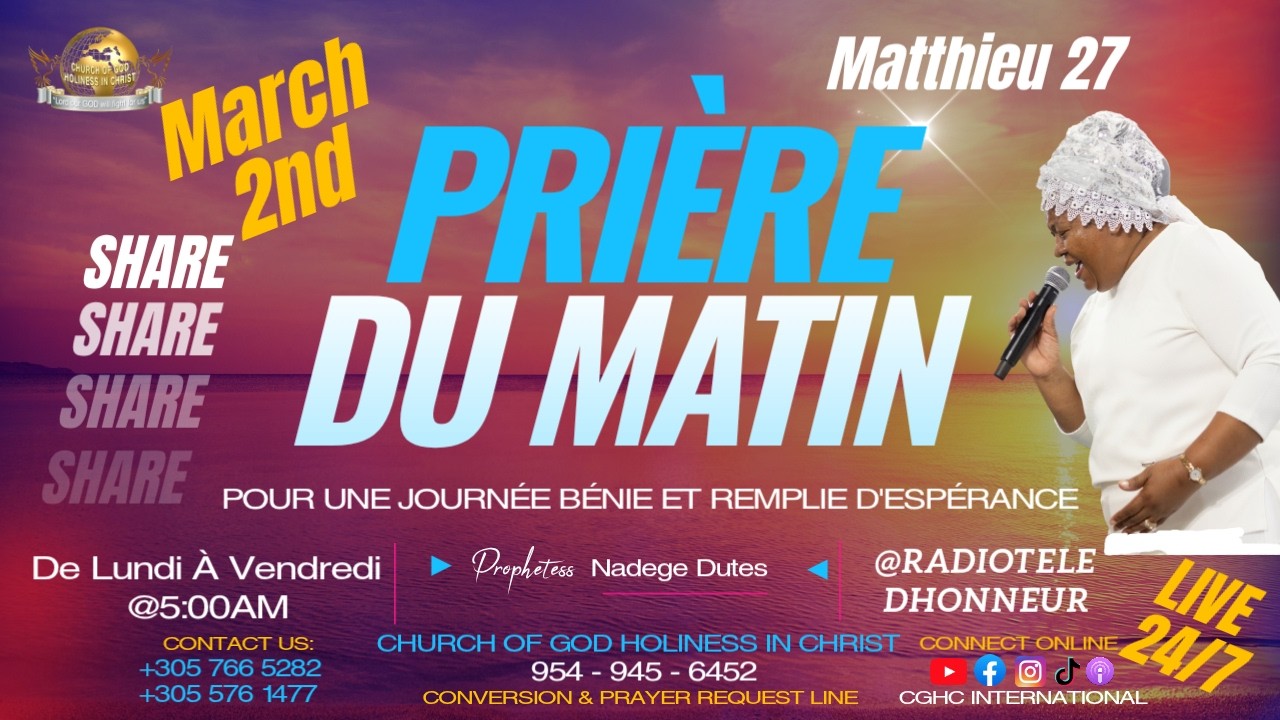 3.2.2026 | Matthieu 27 | RADIO TELE D'HONNEUR | POUR UNE JOURNÉE BÉNIE ET REMPLIE D'ESPÉRANCE