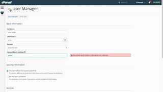 cPanel Tutorial   How to create a Subaccount user