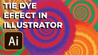 How to create vector tie dye design in illustrator | illustrator tool