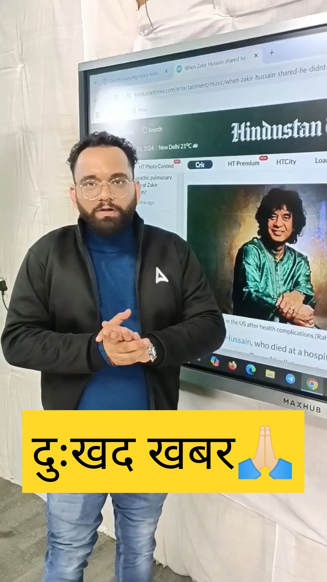 Legendary Tabla maestro Zakir Hussain ?? #zakirhussain #tablaplayer #adda247