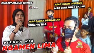 KEASYIKAN GOYANG | MAS YOGI TIDAK SADAR JADI PUSAT PERHATIAN DIRGHA NIA | NGAMEN 5 | IRAMA DOPANG