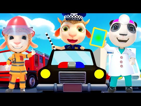 What Do You Want To Be? 🚒👮‍♂️🩺Firefighter, Police Officer or Doctor? 🚀 Dolly and Friends Cartoon