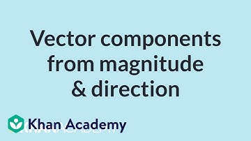 Vector components from magnitude and direction